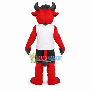Red Bull School Mascot Costume Red Bull School Mascot Costume