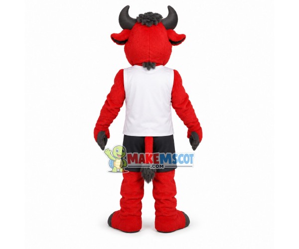 Red Bull School Mascot Costume Red Bull School Mascot Costume