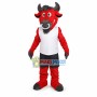 Red Bull School Mascot Costume	