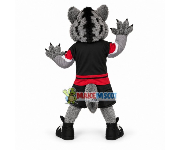 Hockey Fierce Gray Wolf Mascot Costume Hockey Fierce Gray Wolf Mascot Costume