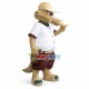 Baseball Beige Alligator Mascot Costume Baseball Beige Alligator Mascot Costume