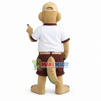 Baseball Beige Alligator Mascot Costume Baseball Beige Alligator Mascot Costume