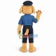 Adorable Police Yellow Labrador Mascot Costume	