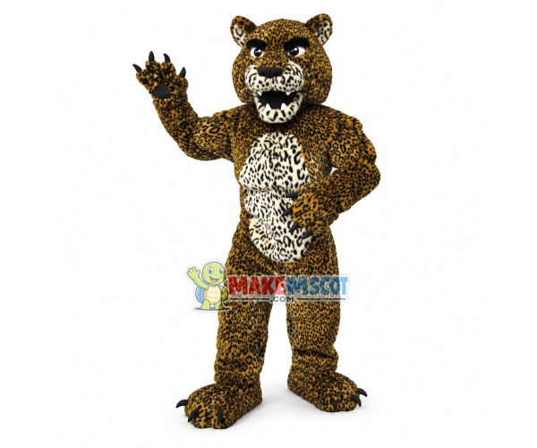Power Diego the Leopard Mascot Costume Power Diego the Leopard Mascot Costume