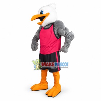 Power Gull High School Mascot Costume Power Gull High School Mascot Costume