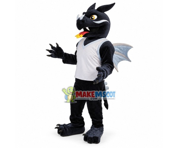 Black Dragon High School Mascot Costume Black Dragon High School Mascot Costume
