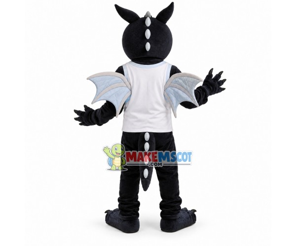 Black Dragon High School Mascot Costume Black Dragon High School Mascot Costume