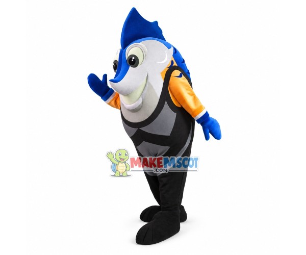 Swim Sailfish Mascot Costume Swim Sailfish Mascot Costume