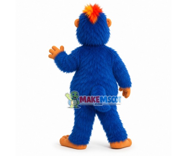 Blue Gorilla Mascot Costume	