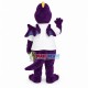 Happy Purple Dragon Mascot Costume Happy Purple Dragon Mascot Costume