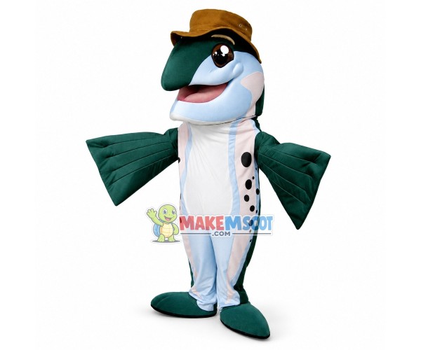 Flin Flon Trout Festival Teddy Trout Mascot Costume Flin Flon Trout Festival Teddy Trout Mascot Costume
