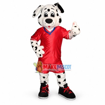 Soccer Dalmatian Mascot Costume	