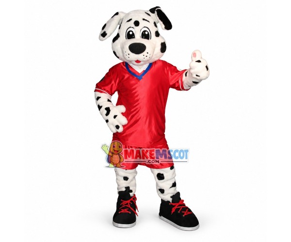 Soccer Dalmatian Mascot Costume Soccer Dalmatian Mascot Costume