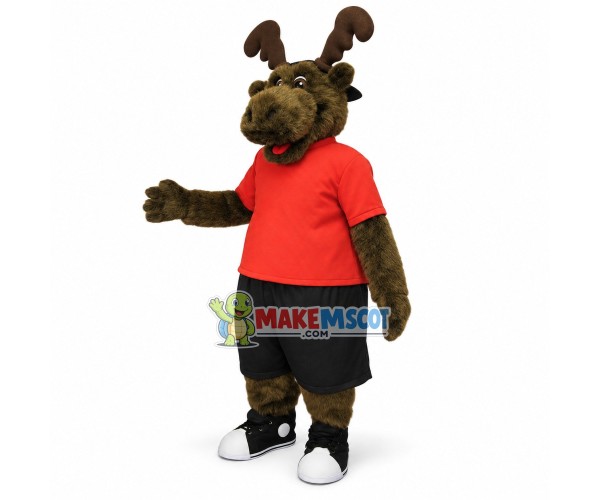 Sport Brown Moose Mascot Adult Costume Sport Brown Moose Mascot Adult Costume