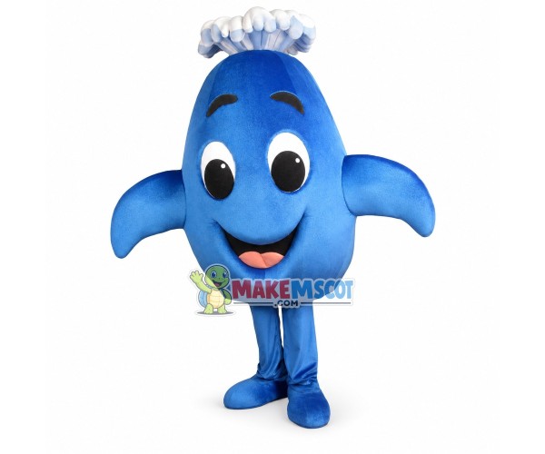 Cute Gracie the Whale School Mascot Costume Cute Gracie the Whale School Mascot Costume