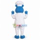Happy Chef Blue Hippo Mascot Costume Happy Chef Blue Hippo Mascot Costume