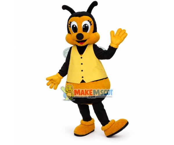 Lovely Bee Mascot Adult Costume Lovely Bee Mascot Adult Costume