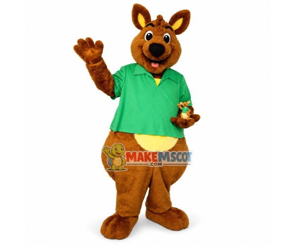 Lovely Brown Kirby Kangaroo Mascot Costume Lovely Brown Kirby Kangaroo Mascot Costume