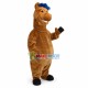Brown Horse With Blue Mane Mascot Costume Brown Horse With Blue Mane Mascot Costume