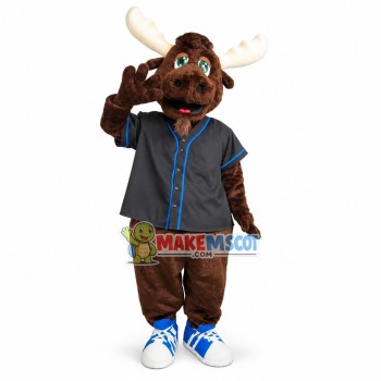 Lovely Baseball Moose Mascot Costume 