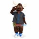 Lovely Baseball Moose Mascot Costume Lovely Baseball Moose Mascot Costume