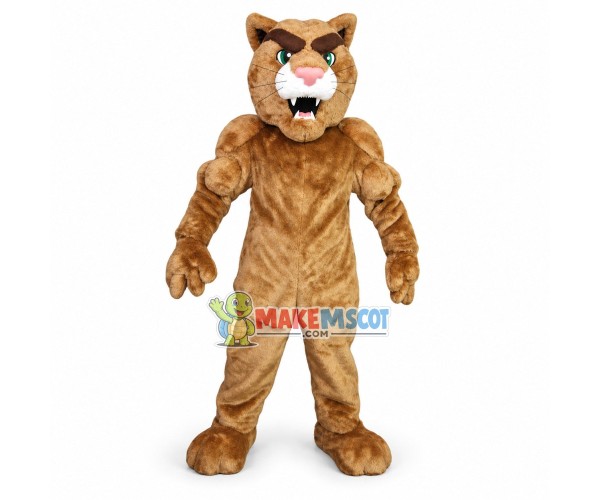 Howling Power Cougar Mascot Costume Howling Power Cougar Mascot Costume