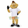College Beige Scorpion Mascot Costume 