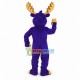 Lovely Purple Moose Mascot Costume Lovely Purple Moose Mascot Costume