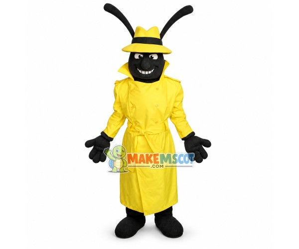Detective Pest Mascot Costume Detective Pest Mascot Costume