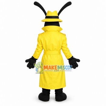 Detective Pest Mascot Costume Detective Pest Mascot Costume