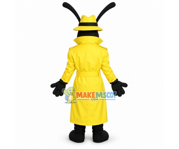 Detective Pest Mascot Costume Detective Pest Mascot Costume