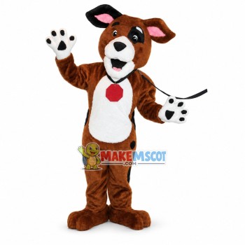 Lovely Brown Dog Mascot Costume 
