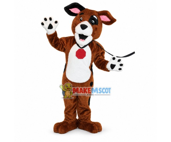 Lovely Brown Dog Mascot Costume Lovely Brown Dog Mascot Costume