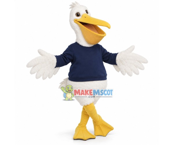 Sailor Pelican Mascot Costume Sailor Pelican Mascot Costume