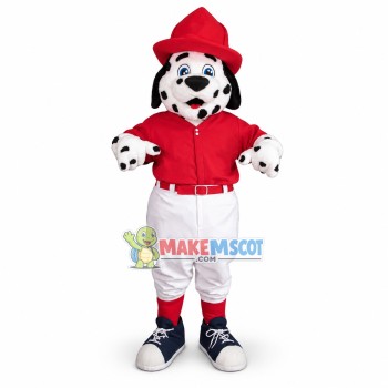 Lovely Baseball Dalmatian Dog Mascot Costume 