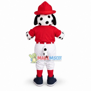 Lovely Baseball Dalmatian Dog Mascot Costume 