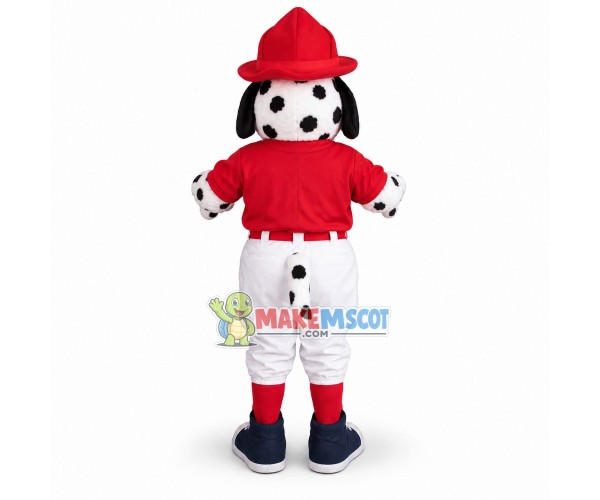 Lovely Baseball Dalmatian Dog Mascot Costume Lovely Baseball Dalmatian Dog Mascot Costume