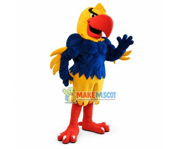 Power Parrot Mascot Adult Costume	