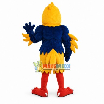Power Parrot Mascot Adult Costume Power Parrot Mascot Adult Costume