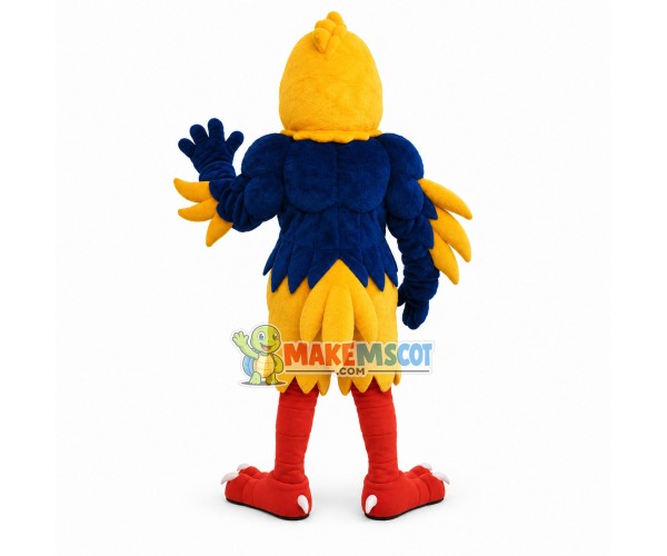Power Parrot Mascot Adult Costume Power Parrot Mascot Adult Costume