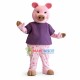 Pink Spotted Pig Mascot Costume Pink Spotted Pig Mascot Costume