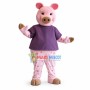Pink Spotted Pig Mascot Costume	