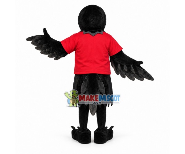 College Raven Mascot Costume College Raven Mascot Costume