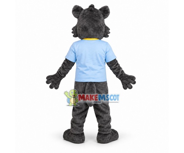 Grey Bear Mascot Costume Grey Bear Mascot Costume
