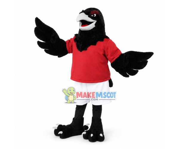 College Raven Mascot Costume College Raven Mascot Costume