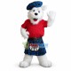 Lovely Scottish West Highland White Terrier Mascot Costume Lovely Scottish West Highland White Terrier Mascot Costume
