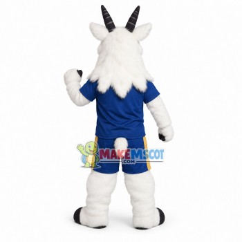 University White Goat Mascot Costume 