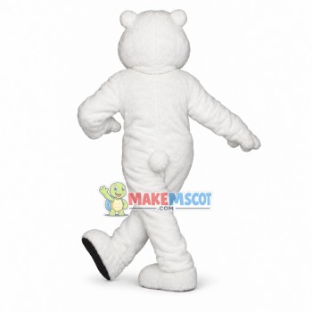 Mischievous Polar Bear Mascot Costume Mischievous Polar Bear Mascot Costume