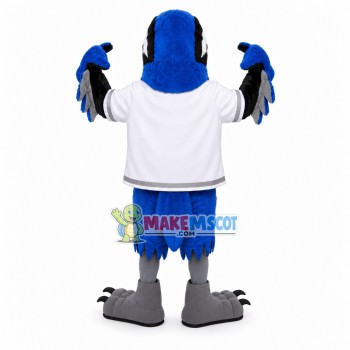 Blue Hawk School Mascot Costume Blue Hawk School Mascot Costume