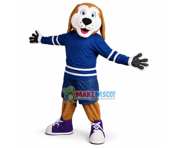 Lovely Hockey Dog Mascot Costume Lovely Hockey Dog Mascot Costume